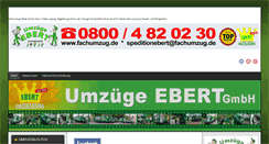 Desktop Screenshot of fachumzug.de